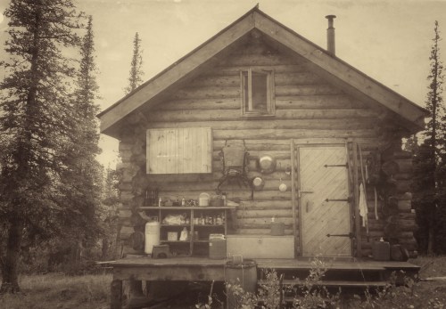 Our back porch, all sepia-esque.