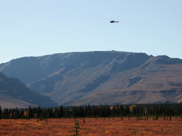 Helicopter Over the River Gorge