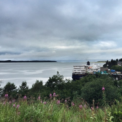 The MV Kennicott, docked at Yakutat