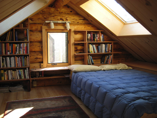 Cabin Bookshelves