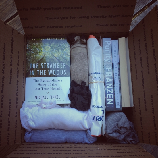 Box of books heading for Alaska